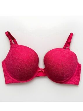 Victoria’s Secret 2015 Push Up Bra Women’s Size 38D Underwire Lace Pink NEW NWT